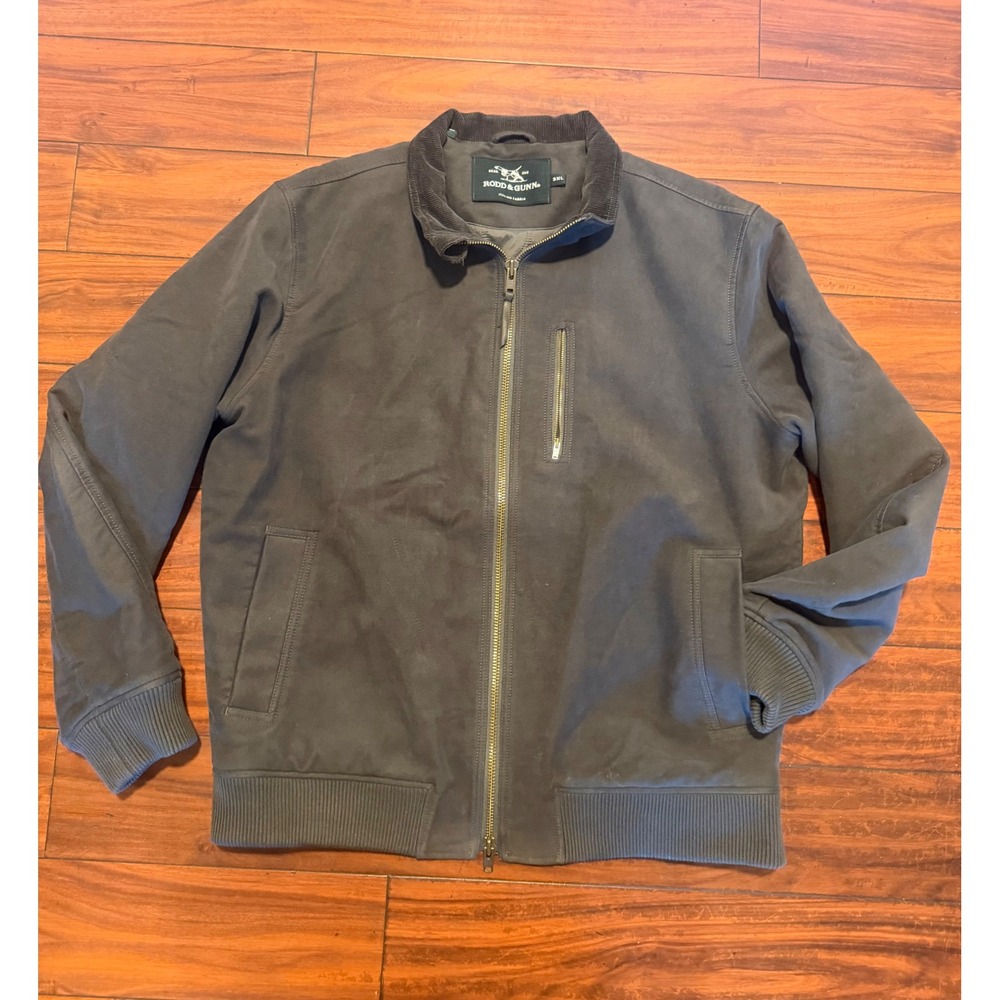 Rodd & Gunn 3XL Italian Fabric Thinsulate Insulated Bomber Jacket Charcoal